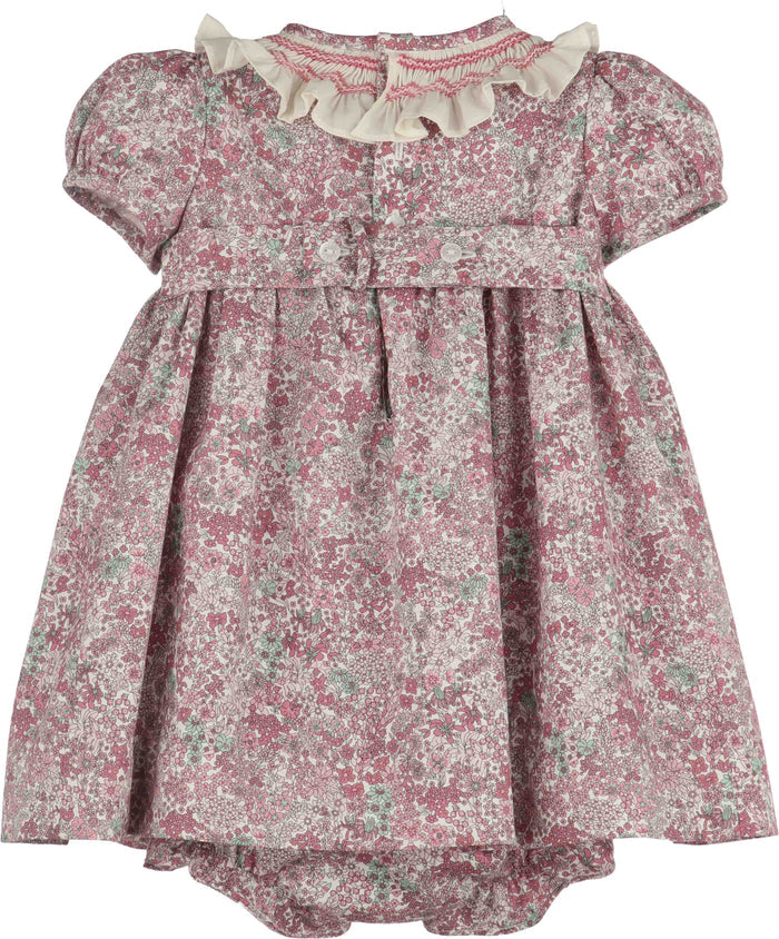 Fall Bloom Smocked Dress