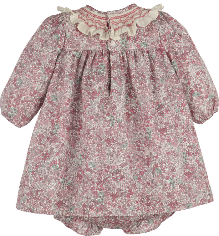 Fall Bloom Smocked Dress