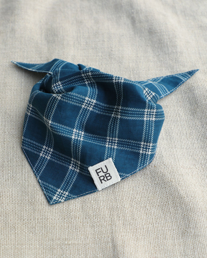 Fireside Plaid Dog Bandana dog bandana with plaid