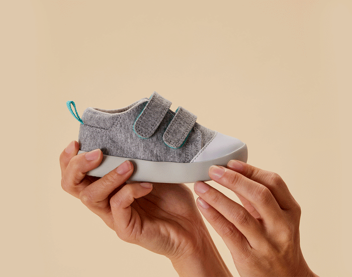 GIF Ten Little Kids 1st Walker Shoe Gray - Available at www.tenlittle.com