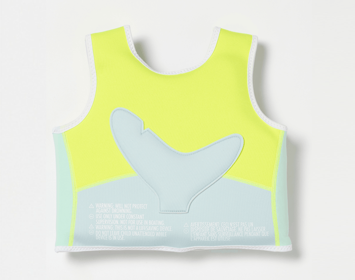 Back of Sunnylife Shark Float Vest. Available from www.tenlittle.com