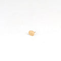 Kathleen Whitaker Foil Stud Earring 14k yellow gold on white background.