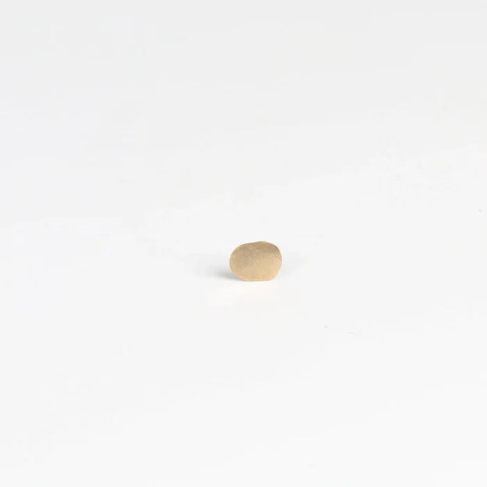 Kathleen Whitaker Foil Stud Earring 14k yellow gold.