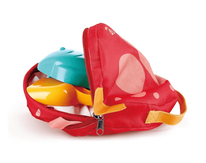 Bag of Hape Fold and Go Beach Set. Available at www.tenlittle.com