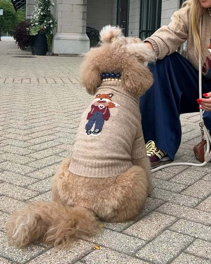 Foster the Fox Dog Sweater