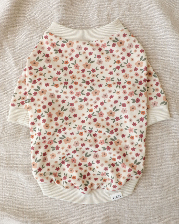 Frankie Floral Print Dog Sweatshirt dog sweatshirt