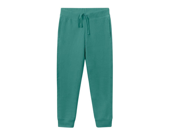 Primary - French Terry Jogger - Sunwashed Teal - Available at www.tenlittle.com