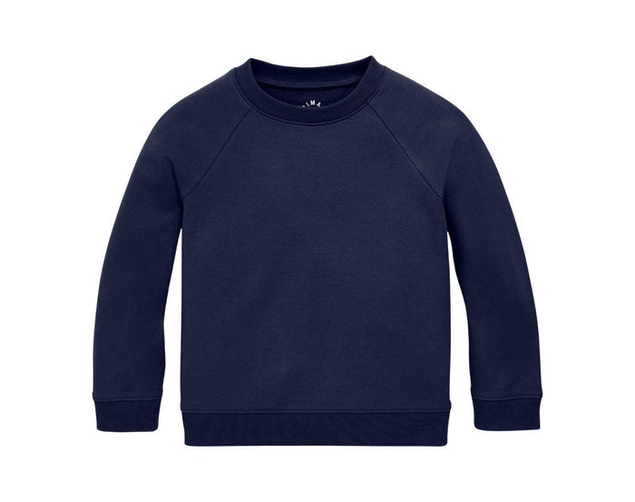 Primary - French Terry Sweatshirt - Navy - Available at www.tenlittle.com