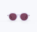 Fredaa Salvador FS X Sardine Millie sunglasses with orchid-colored frames and stylish design, front view.
