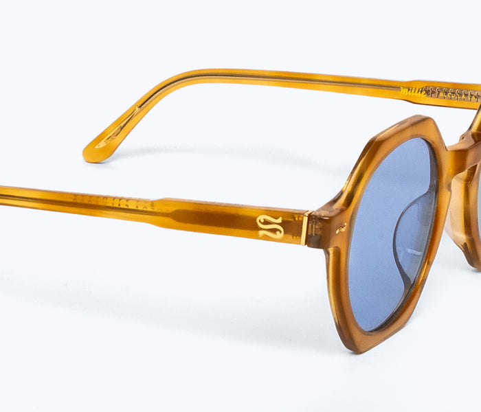 Freda Salvador FS X SARDINE Millie sunglasses with blue tinted lenses and stylish frame, accessory for trendy sun protection.