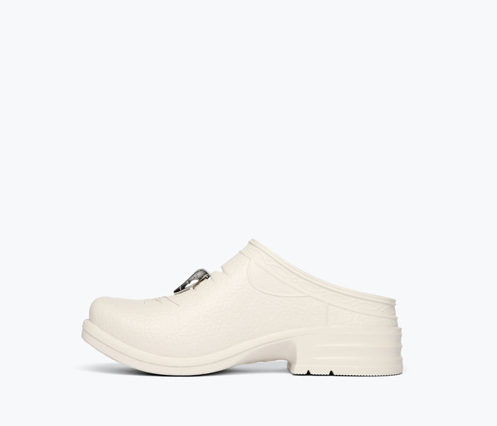 Fredas Salvador FS X Westech Outrider slip-on mule with inside charm detail and sleek design.