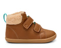 Side view of Ten Little Furry High Tops - Chestnut Brown. Available at www.tenlittle.com