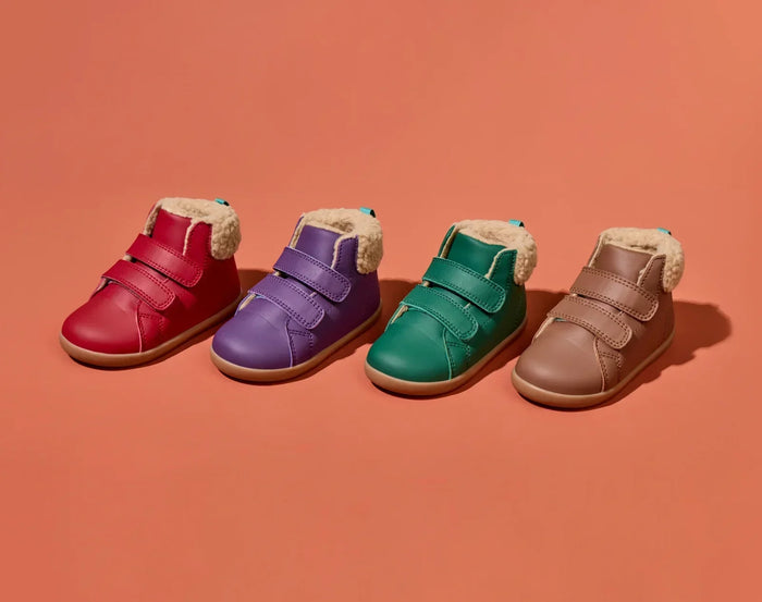 Side view of Ten Little Furry High Tops - Assorted Colors. Available at www.tenlittle.com