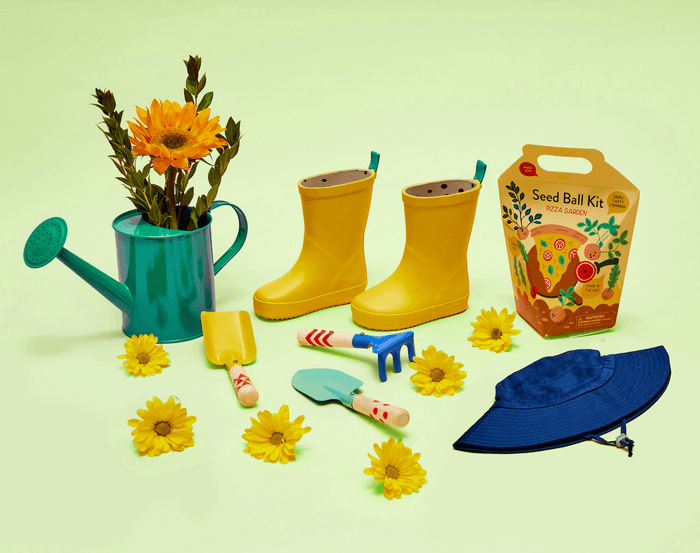 Beetle & Bee Garden Watering Can - Green. Available at www.tenlittle.com