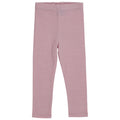 Girls Leggings - Pink Stripe Knit