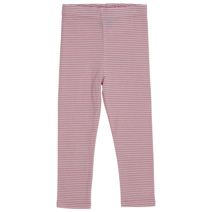 Girls Leggings - Pink Stripe Knit