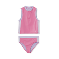 Girls Sea Spray 2 PC Ribbed Tankini