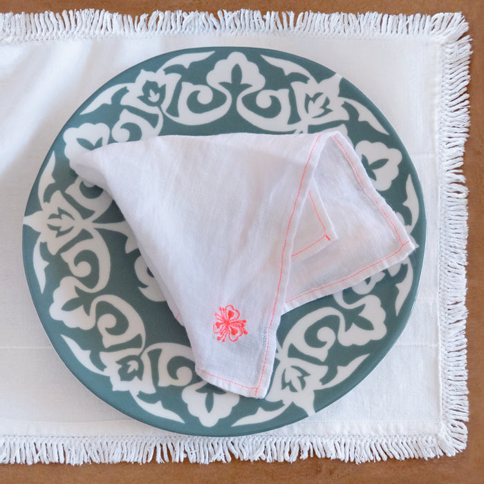 GRANDE ASSIETTE SAMARKAND, bleu-gris