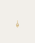 Groovy Diamond Heart Padlock Mini Charm