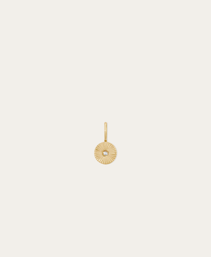Groovy Diamond Rays Mini Charm