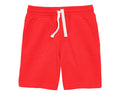 Front view of Primary Gym Shorts - Strawberry. Available at www.tenlittle.com