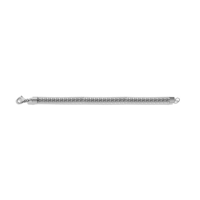 Halo Bracelet Stainless Steel White Gold 6.5in 7in 7.5in