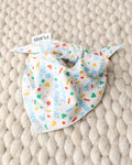 Small-medium dog birthday bandana in festive blue. Fits Boston Terriers, Mini Aussies, and French Bulldogs for fun celebrations.