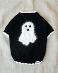 Hey Boo Ghost Sweater dog sweater with pumpkin ghost