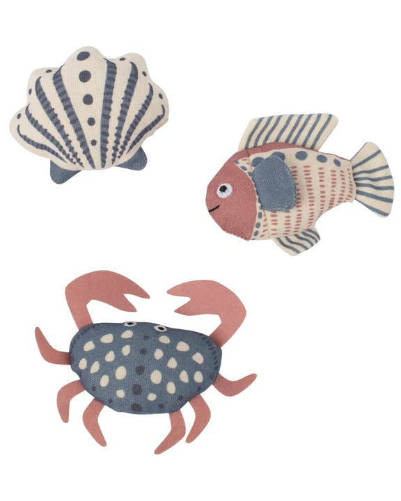 Beach themed mini dog toy set with playful ocean inspired designs . Updated May 2026.