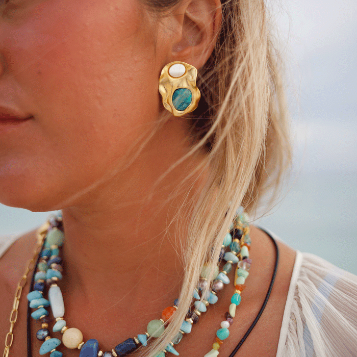 Horizon Earrings - Seaside