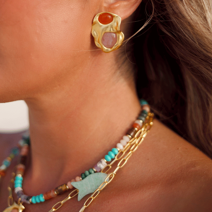 Horizon Earrings - Sunset