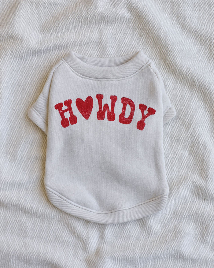 Howdy Pawtner Dog Sweatshirt beagle in clothes