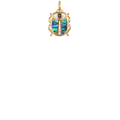 Inlay Scarab Charm