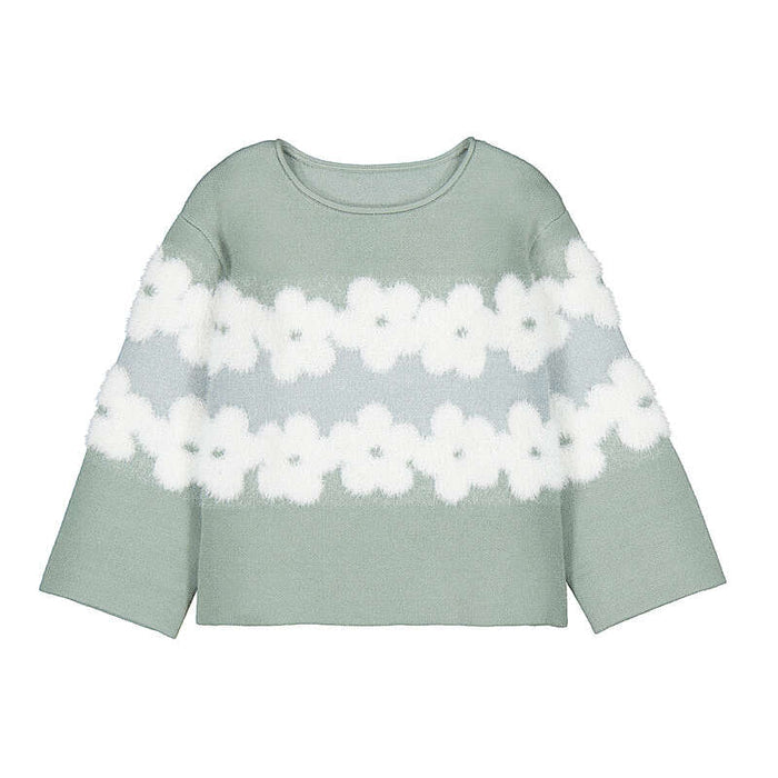 Jacquard Floral Sweater