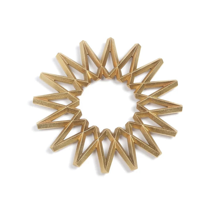 Beautiful Japanese Brass "Galaxy" Trivet made in Toyama.