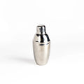 Japanese cobbler cocktail shaker on white background.