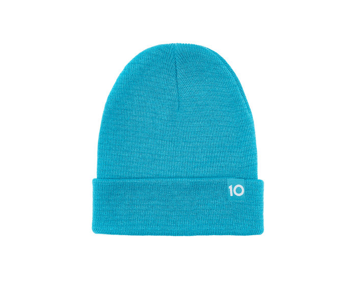 Ten Little Knit Beanies Teal Blue - Available at www.tenlittle.com