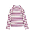 Knit Striped Mockneck Sweater