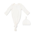 Knotted Gown and Knotted Hat-Solid Snow White