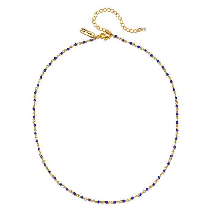 Lapis Confetti Necklace