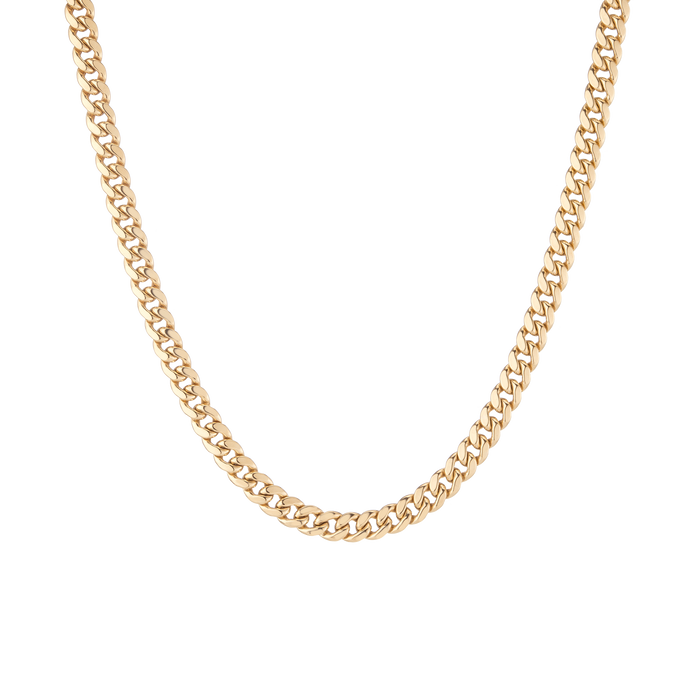 Large Cuban Chain Necklace Vermeil Yellow Gold 16in 18in 20in 22in First