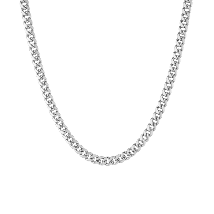 Large Cuban Chain Necklace Vermeil White Gold 16in 18in 20in 22in First