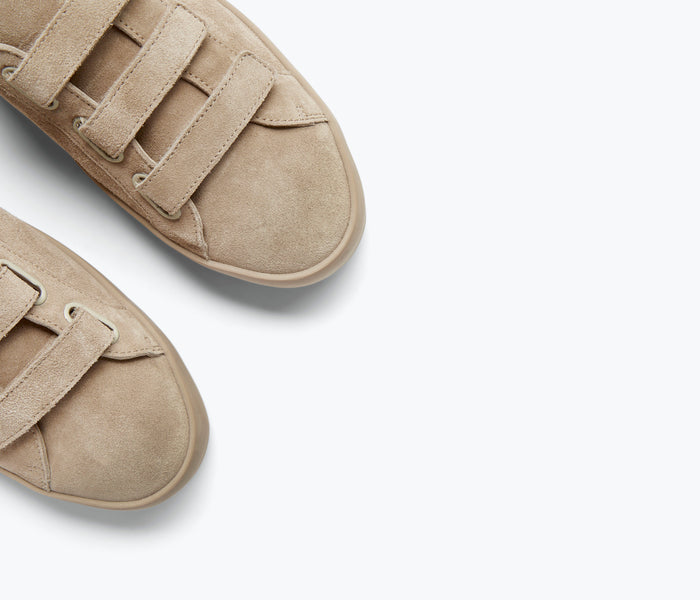 FREDA SALVADOR LIBBY D'ORSAY sneaker with tan stucco detail and stylish design, perfect for casual wear.