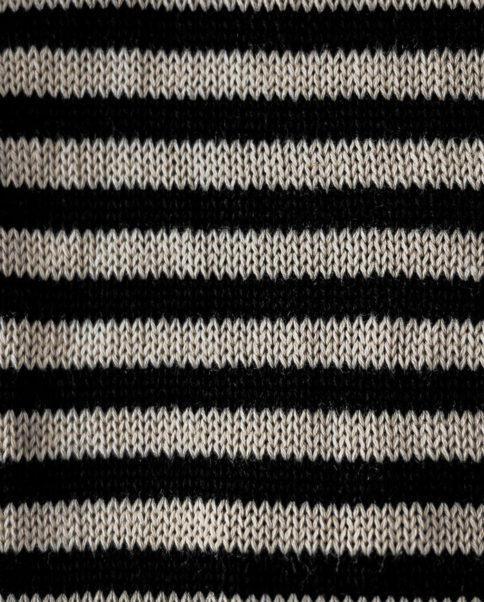 Like A Bandit Black Striped Sweater Product Image Detail. corgi puppy sweater