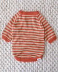 orange striped dog sweater lightweight knit dog apparel for all seasons