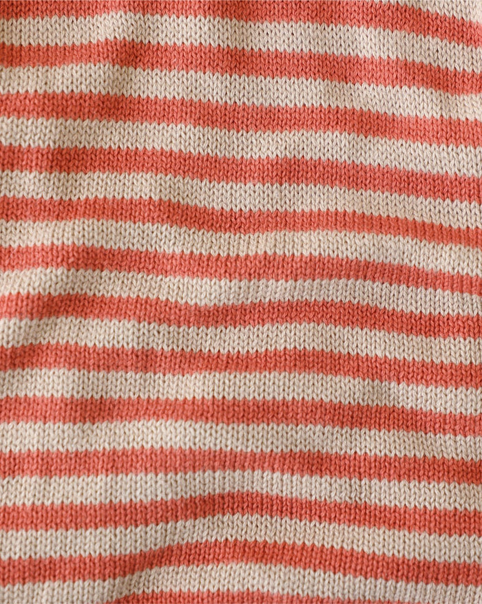 fashion dog sweater with orange stripes ribbed knit stylish canine apparel