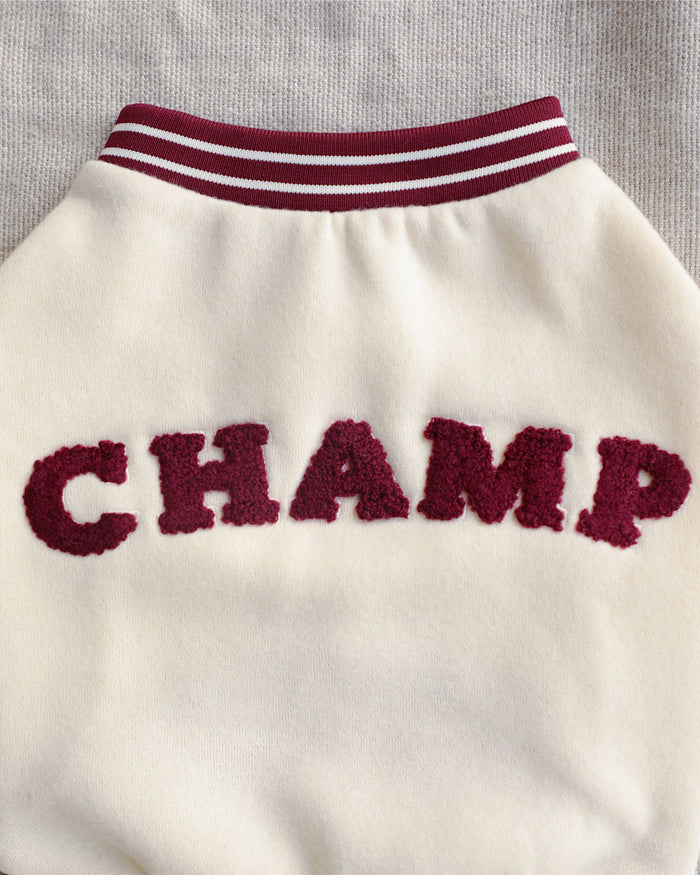 Lil' Champ Oat Sweatshirt – stylish dog sweatshirt in oat