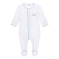 Lil' Sluggers Embroidered Footie - Light Blue