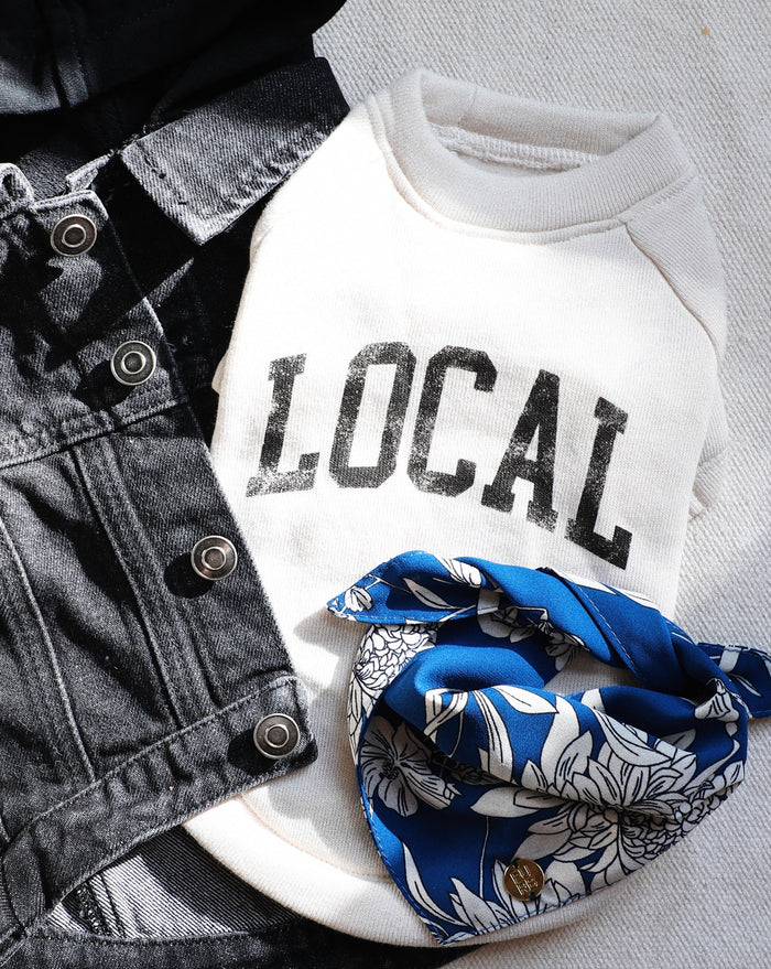 local graphic dog sweatshirt