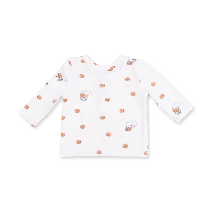 Long Sleeve Henley Play Set- Mini Basketballs